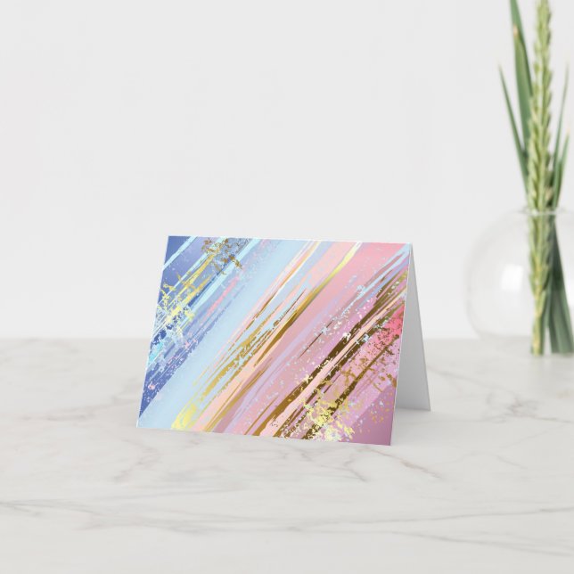 Textured Pink Background Card (Front)