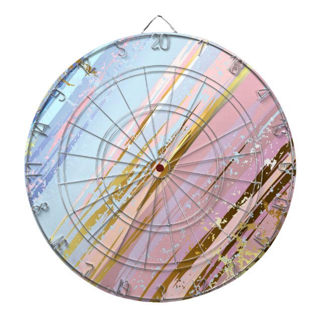Textured Pink Background Dartboard (Front)