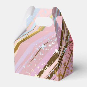 Textured Pink Background Favor Box