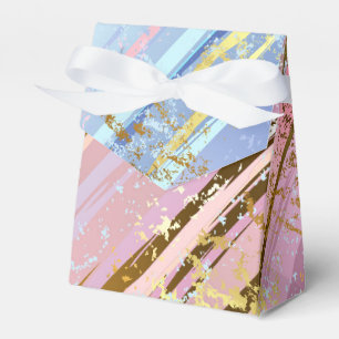 Textured Pink Background Favor Box