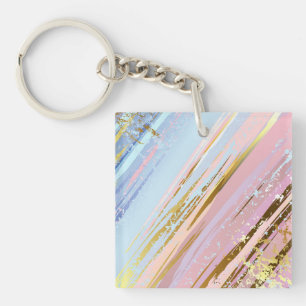 Textured Pink Background Keychain