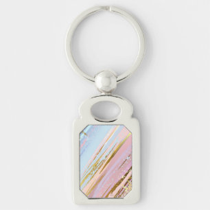 Textured Pink Background Keychain