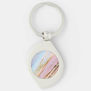 Textured Pink Background Keychain