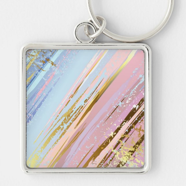 Textured Pink Background Keychain (Front)