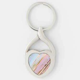 Textured Pink Background Keychain