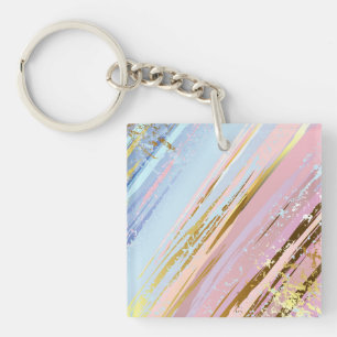 Textured Pink Background Keychain