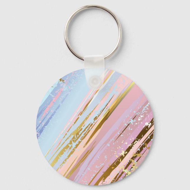 Textured Pink Background Keychain (Front)