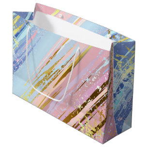 Textured Pink Background Large Gift Bag