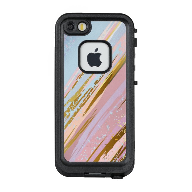 Textured Pink Background LifeProof iPhone Case (Back)