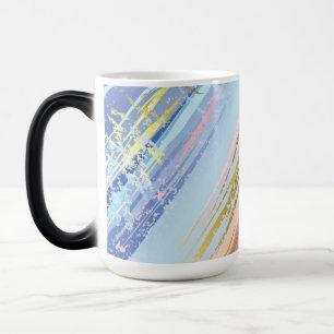 Textured Pink Background Magic Mug