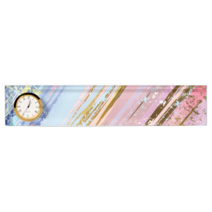 Textured Pink Background Nameplate