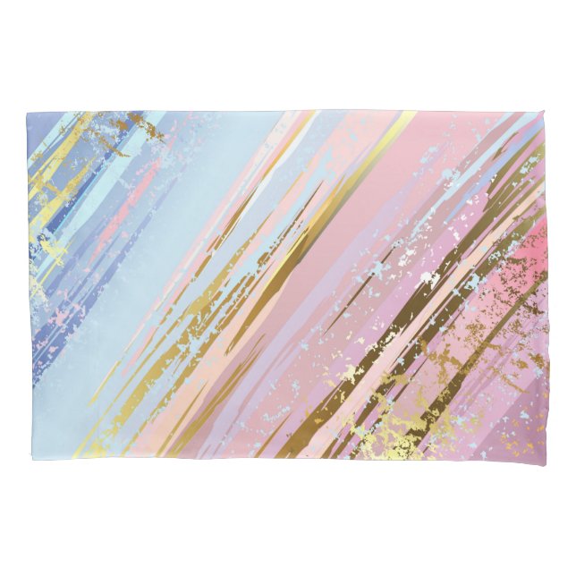 Textured Pink Background Pillowcase (Front-Left)