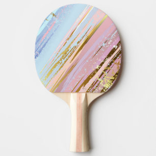 Textured Pink Background Ping Pong Paddle