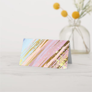Textured Pink Background Place Card