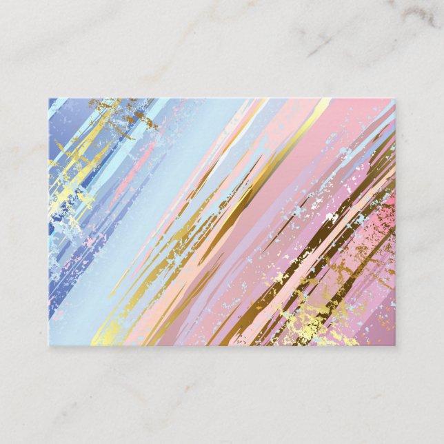 Textured Pink Background Place Card (Front)