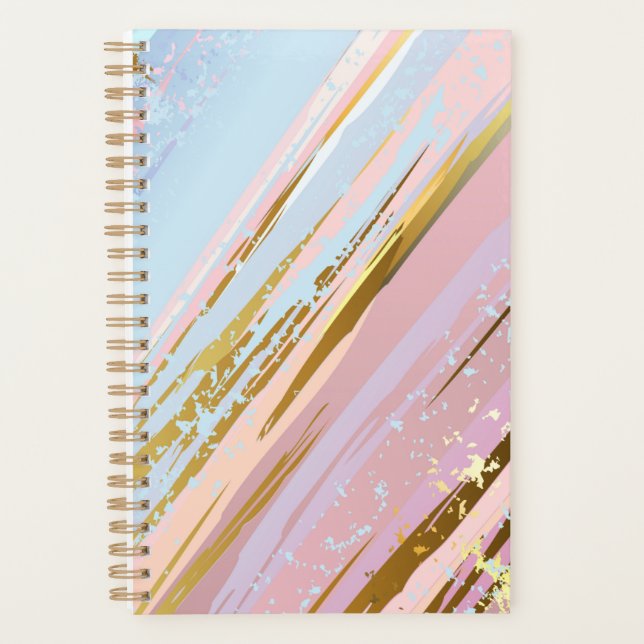 Textured Pink Background Planner (Front)