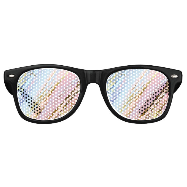 Textured Pink Background Retro Sunglasses (Front)