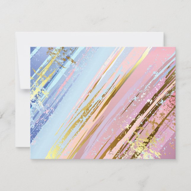 Textured Pink Background RSVP Card (Front)