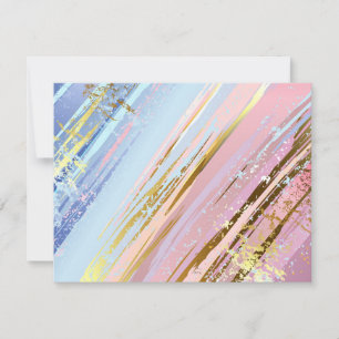 Textured Pink Background RSVP Card
