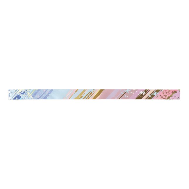 Textured Pink Background Satin Ribbon (Front)
