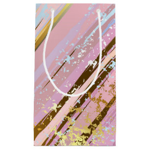 Textured Pink Background Small Gift Bag