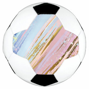 Textured Pink Background Soccer Ball