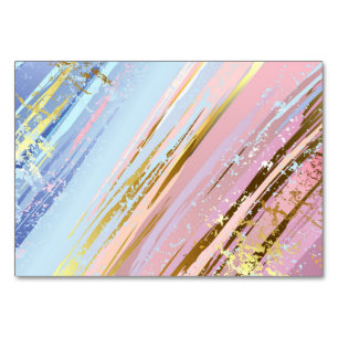 Textured Pink Background Table Number