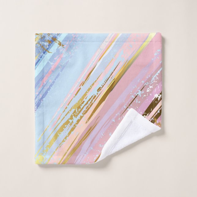 Textured Pink Background Wash Cloth (Wash Cloth)