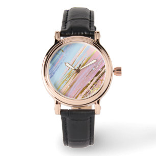Textured Pink Background Watch