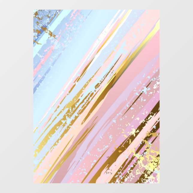 Textured Pink Background Window Cling (Sheet)