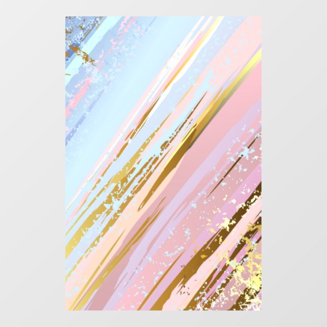 Textured Pink Background Window Cling (Sheet)