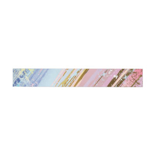 Textured Pink Background Wrap Around Label