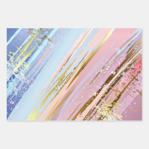 Textured Pink Background Wrapping Paper Sheet