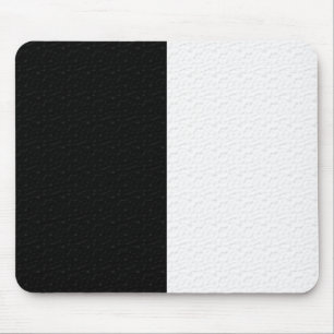 Textured Plain Black and White  Mouse Pad