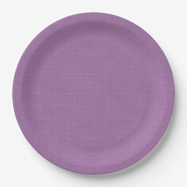 Textured pleasant lilac.  paper plate (Front)