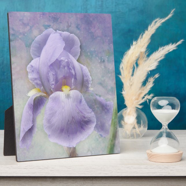 Textured Purple Iris Plaque (Side)
