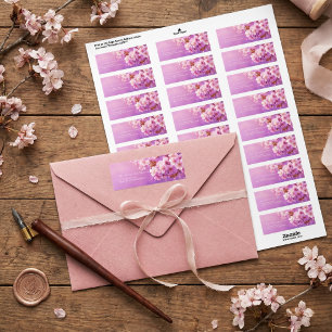 Textured Purple Pink Blossom Botanical