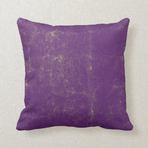 Textured Purple Tan Rustic Pattern Design Throw Pillow