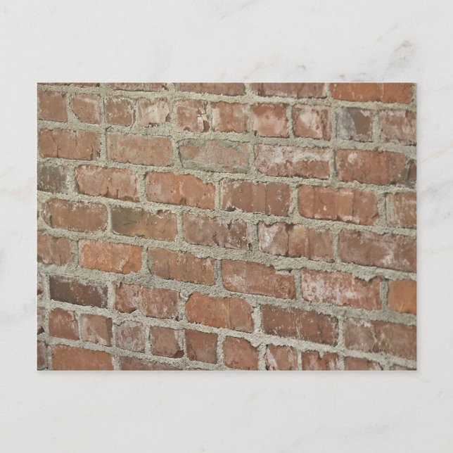 Textured Red brick wall Postcard (Front)