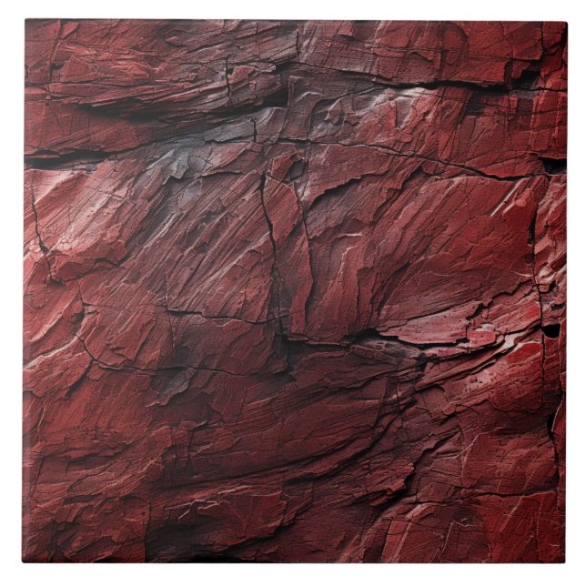 Textured Red Rocks Tile (Front)