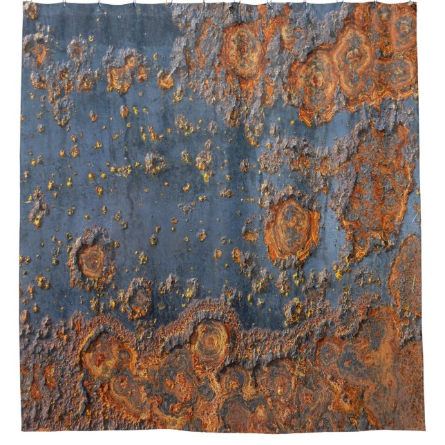 Textured rusted metal background. (Front)