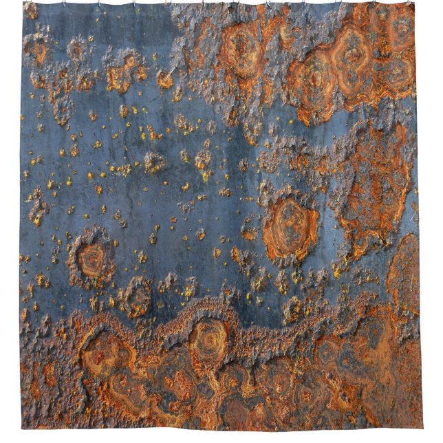 Textured rusted metal background. (Front)