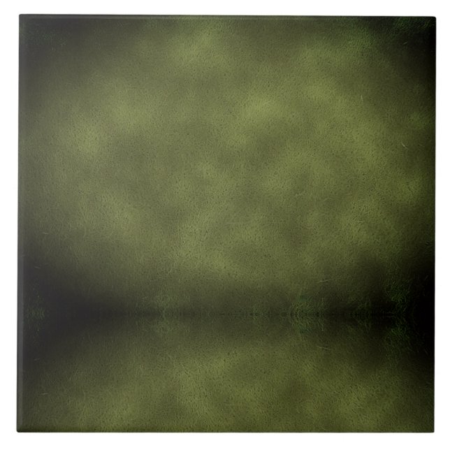 Textured Shades Of Greens - Ceramic Tile (Front)
