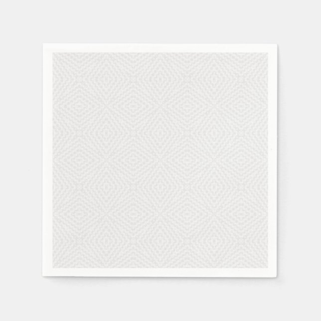 Textured solid white. napkin (Front)