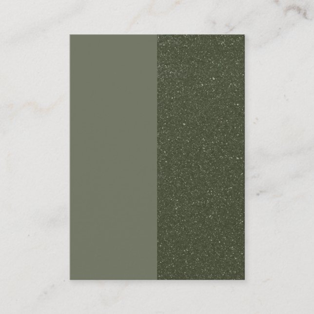 Textured Split Moss Green Promo Card – Customize (Front)