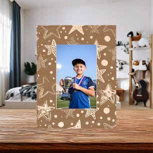 Textured stars etched frames