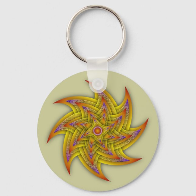 Textured Stars Keychain (Front)