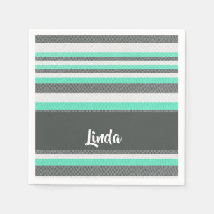 Textured stripes pattern napkin