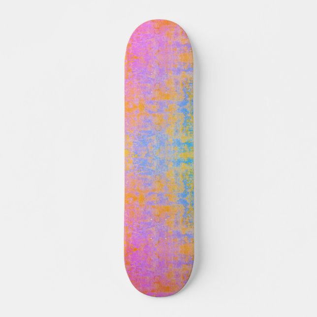 textured sunset skateboard (Front)