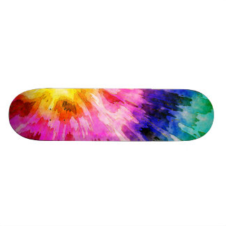 Textured Tie Dye Skateboard